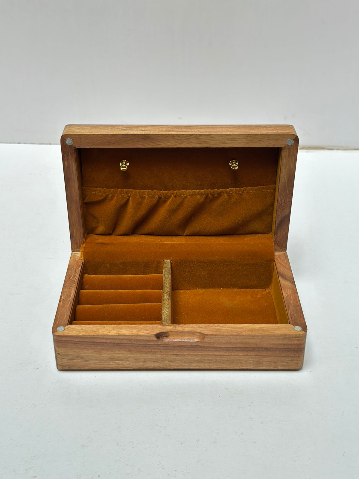 Hand-Crafted Rosewood Jewellery Organizer Box – Velvet Interior